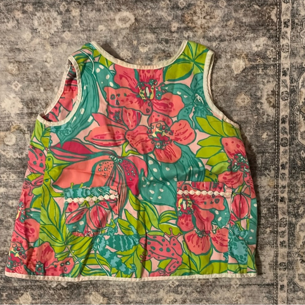 Lilly Pulitzer Girls Floral Top with matching bottom